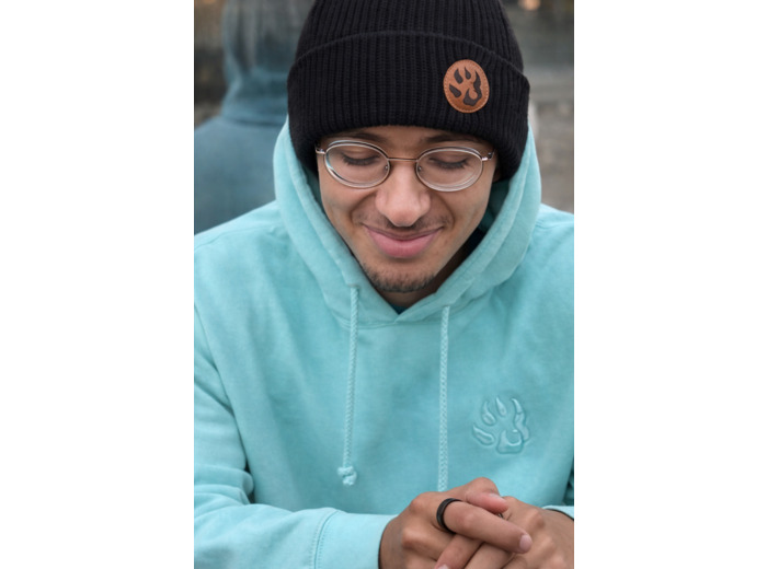 Bonnet patte de chien maille fine doublé Sherpa – Malabar Manufacture