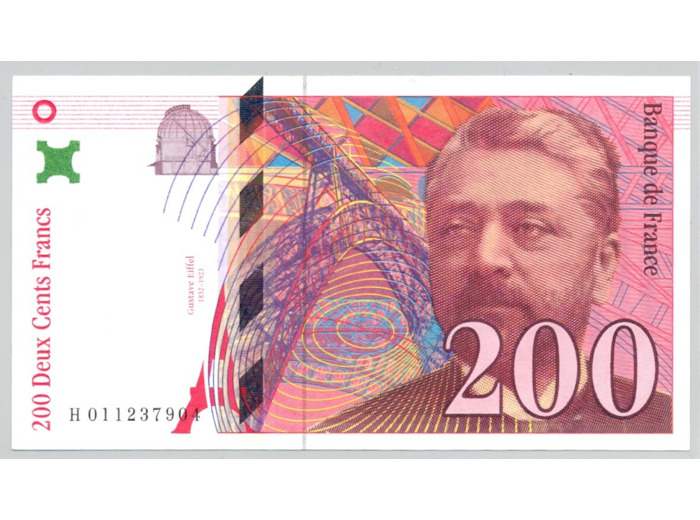 FRANCE 200 FRANCS EIFFEL 1996 Alphabet H 0112 SPL