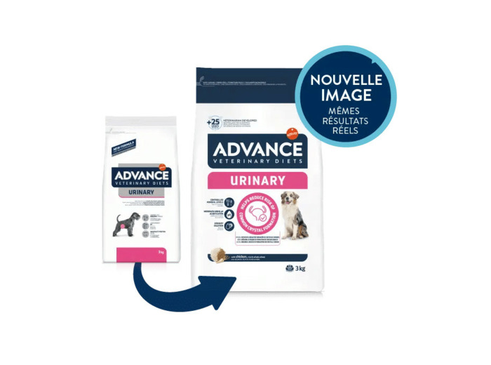 ADVANCE Veterinary Diets Chien, URINARY - 3KG
