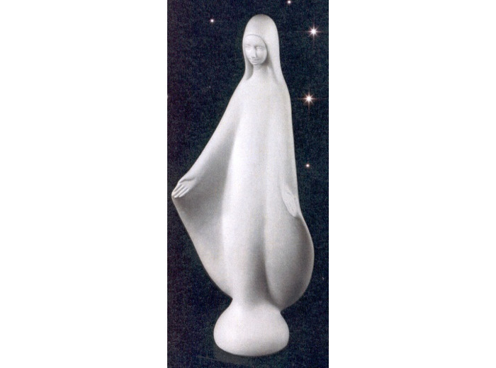 Vierge bras ouverts 35 cm porcelaine