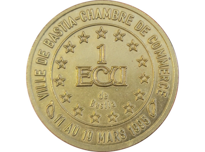 ECU TEMPORAIRE 1 ECU DE BASTIA 1995 UNC