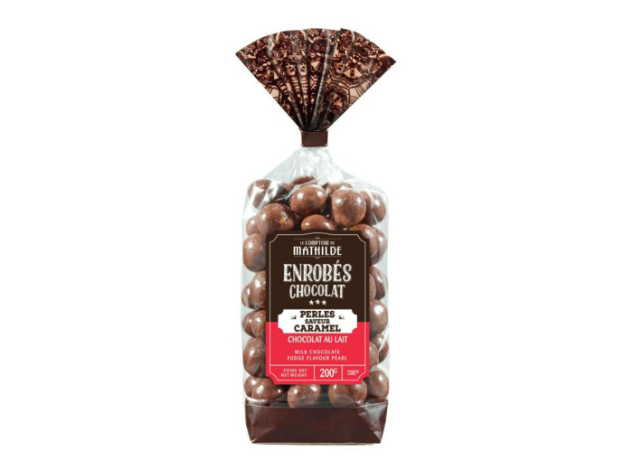 Perles Saveur Caramel Chocolat Au Lait Sachet 200G