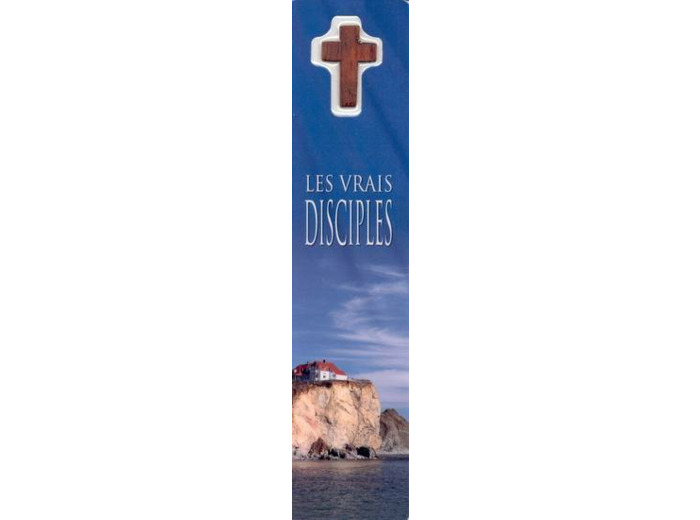 Signet plastifié avec médaille sous sachet- VRAIS DISCIPLES