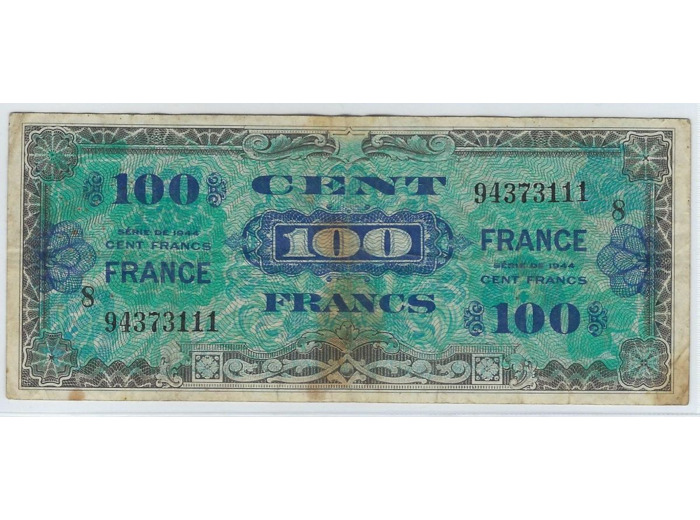 FRANCE 100 FRANCS Type FRANCE 1945 SERIE 8 TB+ 111