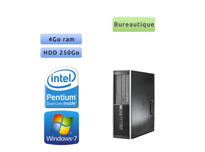 Hp 8300 Elite SFF - Windows 7 - G2020 4GB 250GB - PC Tour Bureautique Ordinateur