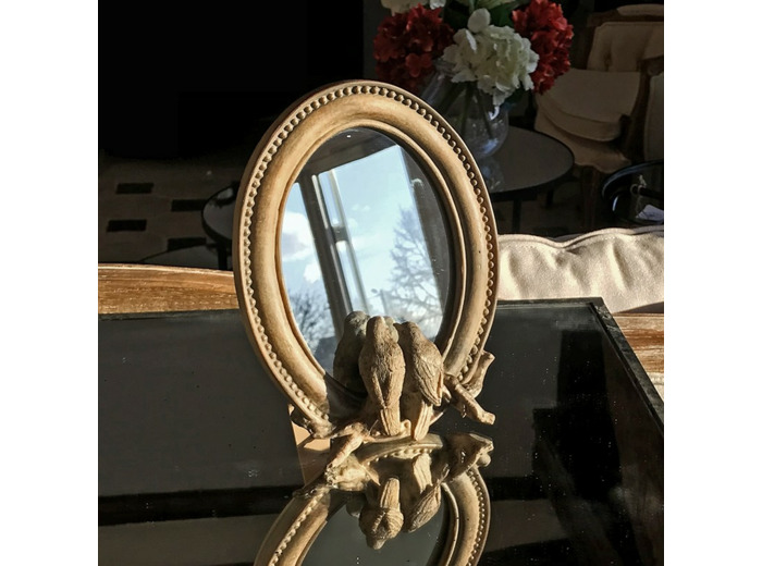 Miroir aux oiseaux 24x19 cm