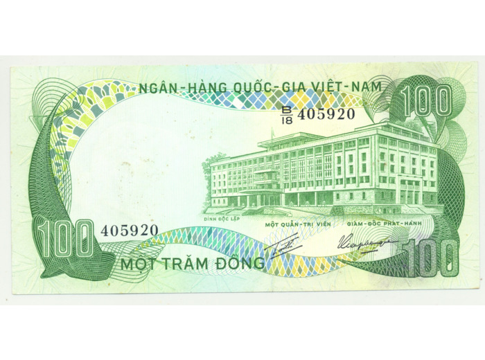 VIET NAM DU SUD 100 DONG ND (1972 ) SERIE B.18 SUP (W31a)