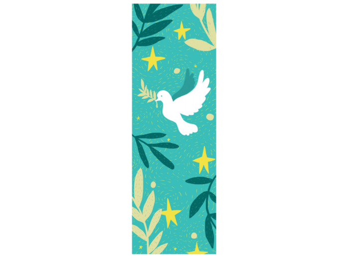 Signet Plastifié 18.5x4.5cm Spiritus + Prières Français/Anglais