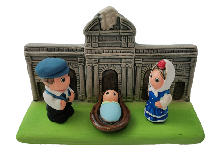 CRECHE en céramique BLOC 8x7cm- MADRID