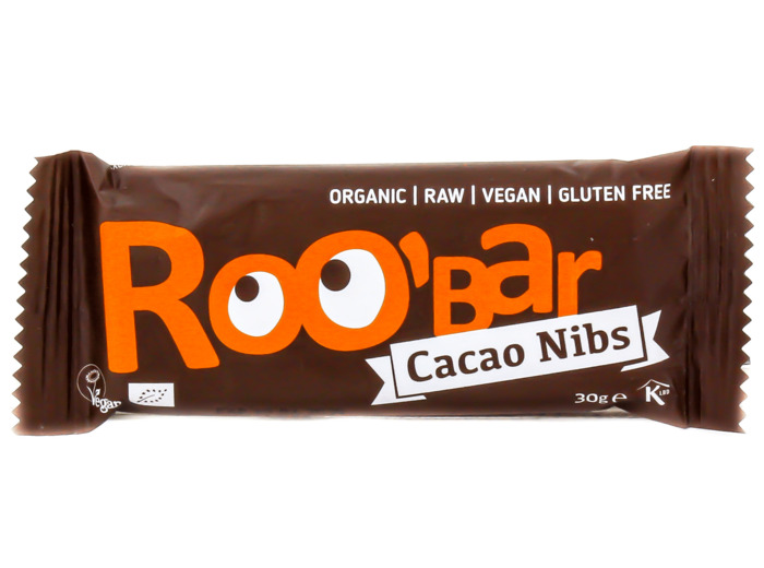 Barre Crue aux Fruits Noix et Fèves de Cacao Bio 30g