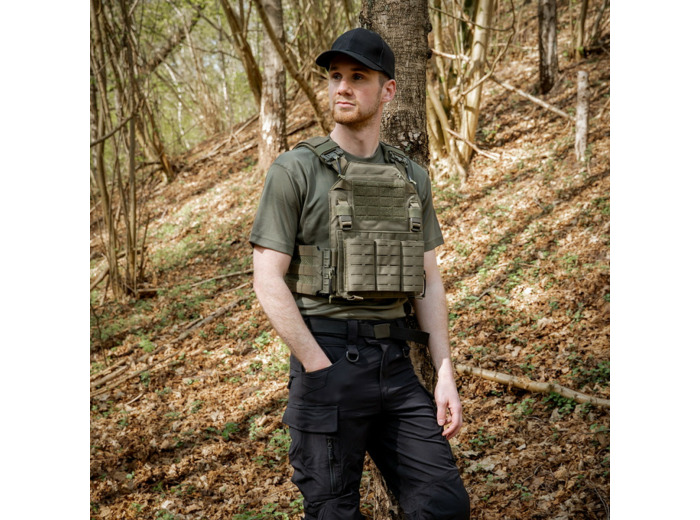 Gilet porte-plaques tactique Cordura 500D lasercut