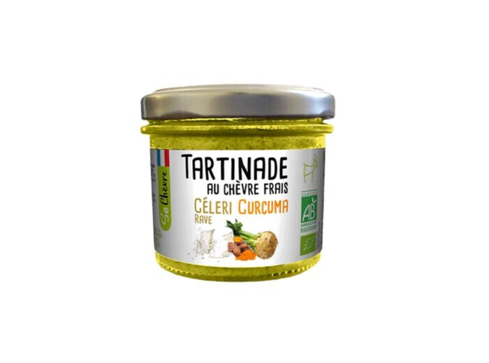 Tartinade au chèvre frais Céleri rave et Curcuma Bio