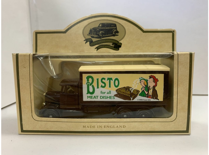 CAMION PUBLICITAIRE BISTRO FOR ALL MEAT DISHES MARRON BOITE D'ORIGINE