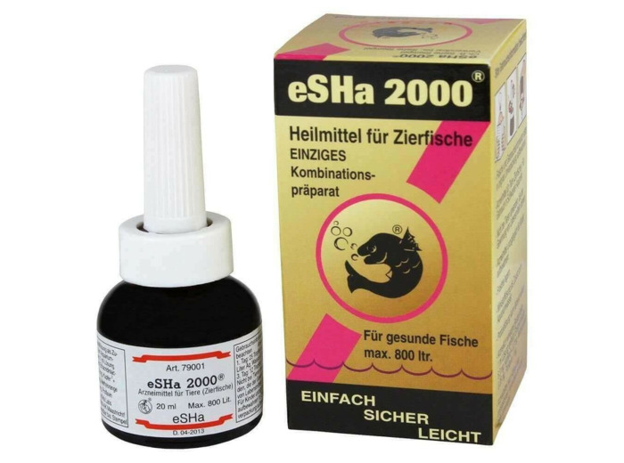 eSHa 2000 (Traitement 18 maladies pour poissons) - 20ml