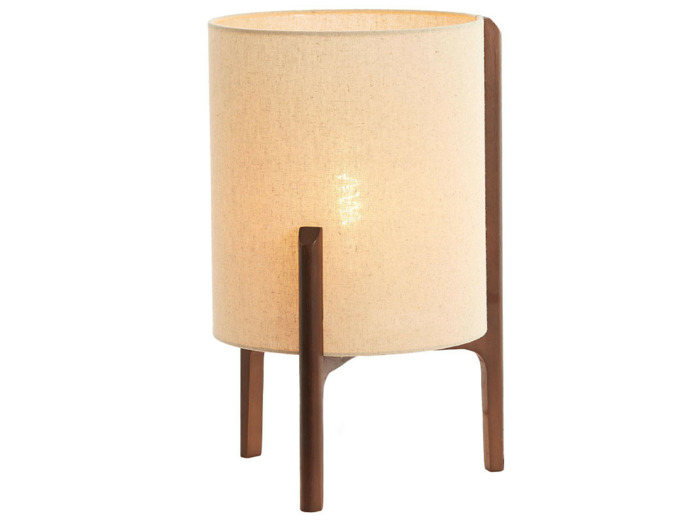 Lampe à poser LITTO toile naturel 28x44cm