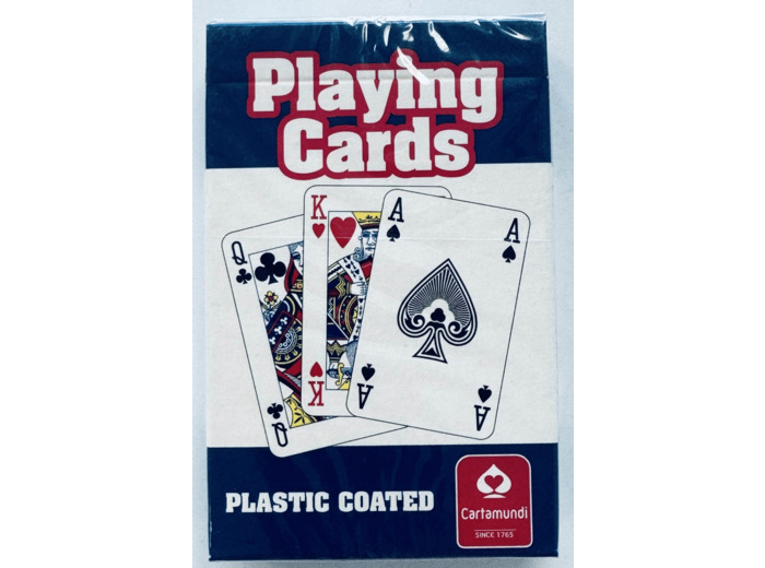 JEU DE 52 CARTES DOS ROUGE OU DOS BLEU de chez CARTAMUNDI