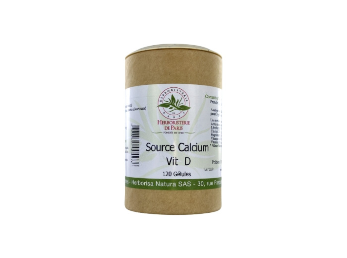 Source Calcium Vitamine D 120 gélules
