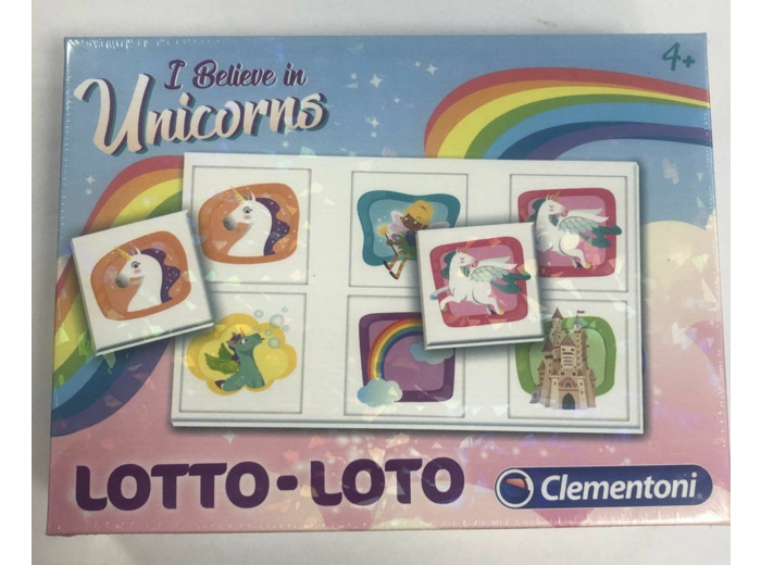 JEU LOTTO-LOTO LICORNE I BELIEVE IN UNICORNS de chez CLEMENTONI