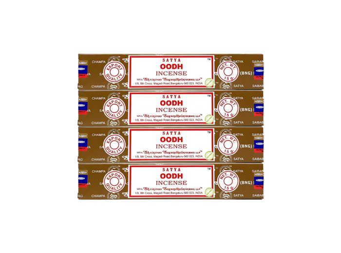 Encens Satya OODH - Bois De Oudh - 4 boites de 15 gr