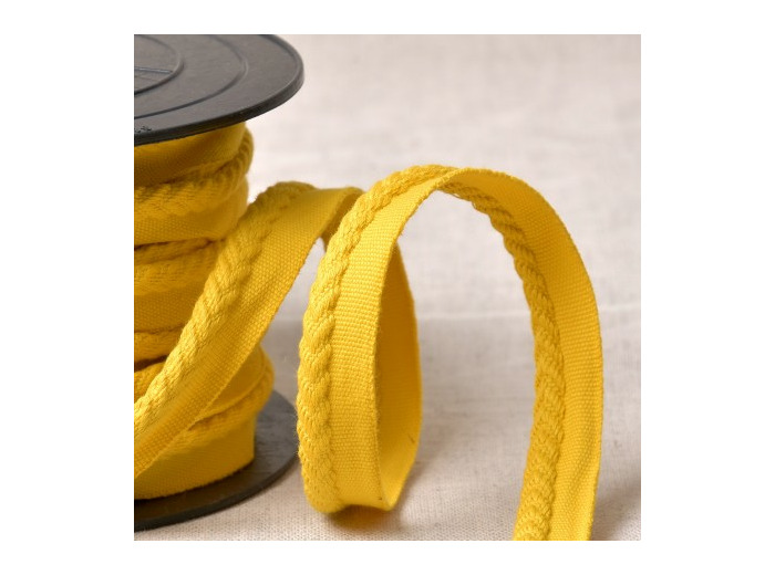 549C52 SIMPLE PASSEPOIL CHEVRON 6MM ML COL 52 jaune