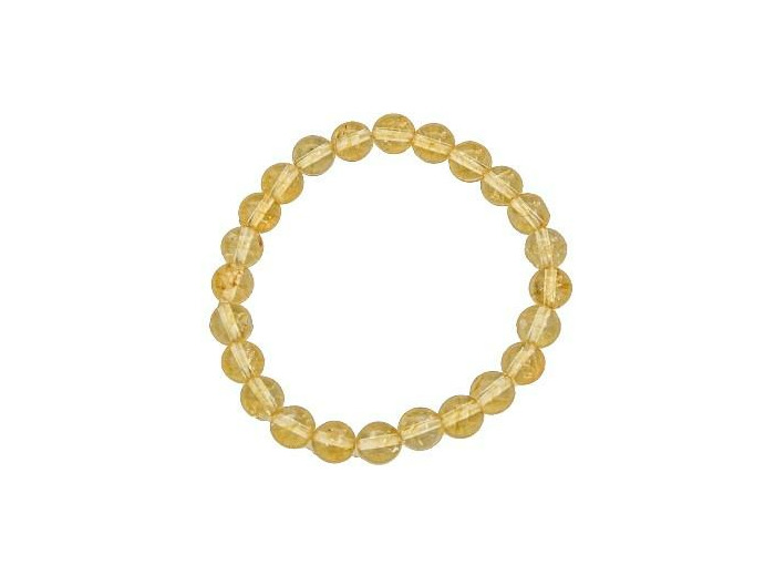 Bracelet en citrine 8 mm