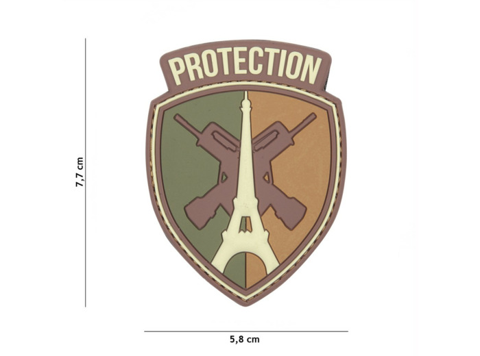 Patch 3D PVC  Protection France (désert)