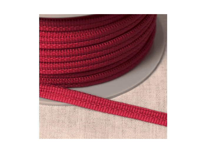 Double passepoil 518 framboise C78 9mm 100%polyester le mètre