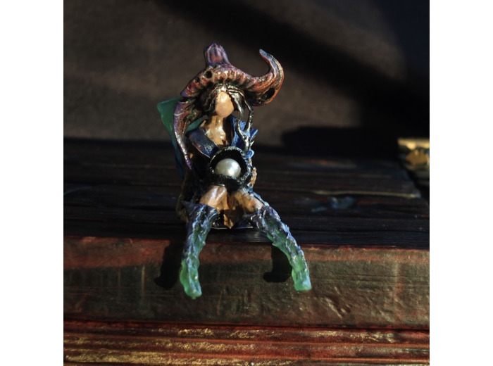 Figurine "Brindille" et sa pierre naturelle