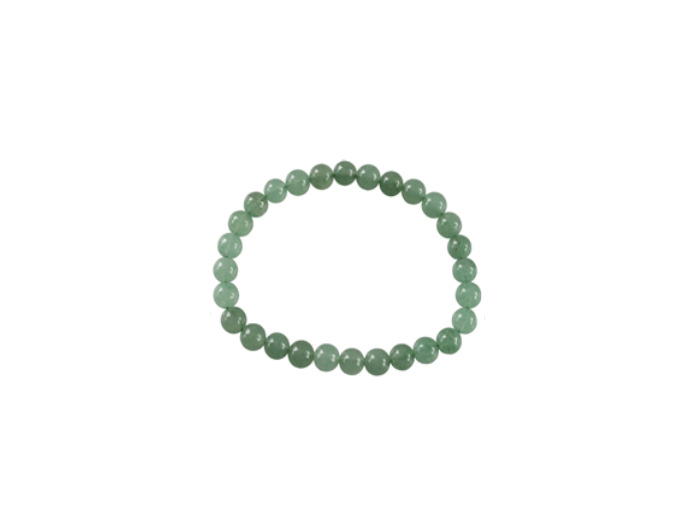 Bracelet en aventurine verte 6 mm