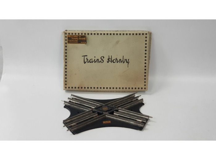 HORNBY O RAIL DE CROISEMENT OBLIQUE ELECTRIQUE R 510 BOITE D'ORIGINE