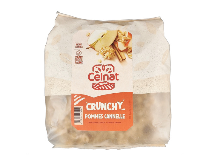 Céréales Crunchy Pommes Cannelle Bio 500g