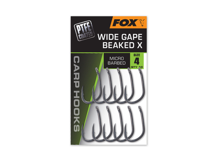 hook wide gape beaked X fox