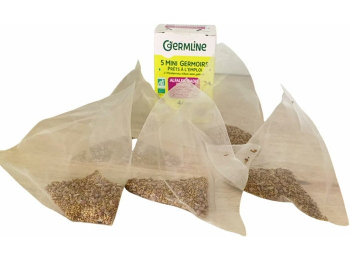 Mini germoir alfa radis fenouil (5) 40g Germline