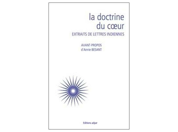 La doctrine du coeur - Extraits de lettres indiennes