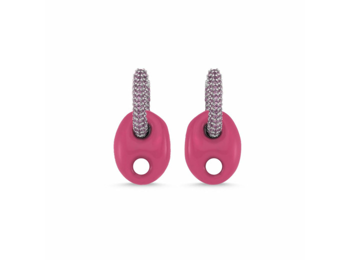 Boucles d'oreilles What About Me Petit Modèle Rose Néon