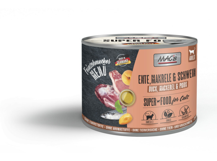 MAC's Canard, Maquareau & porc pour chat - 200g
