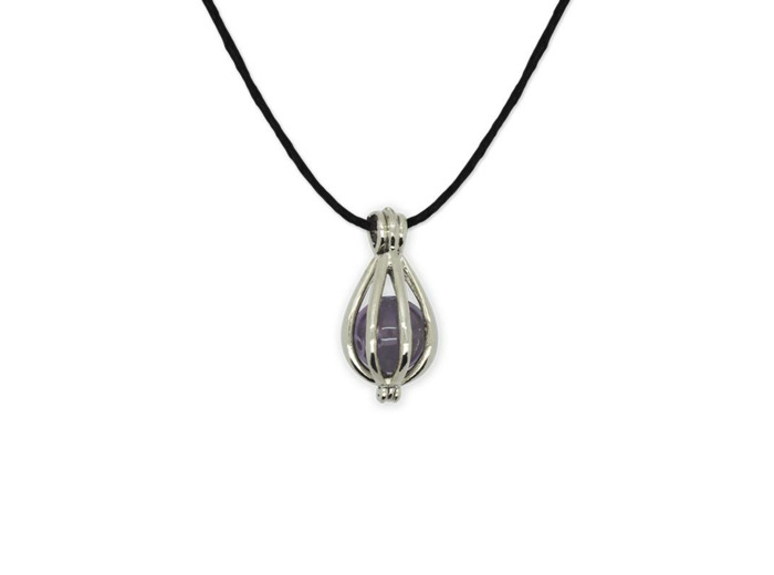 Pendentif cage Améthyste