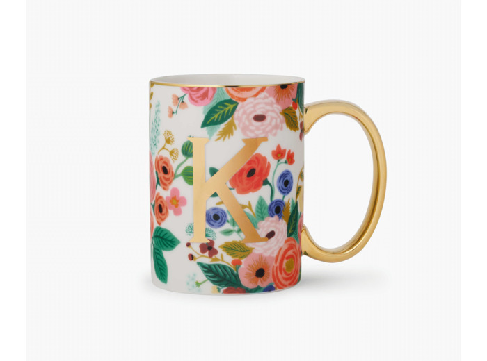 Mug Garden Party Lettres K - Rifle Paper Co