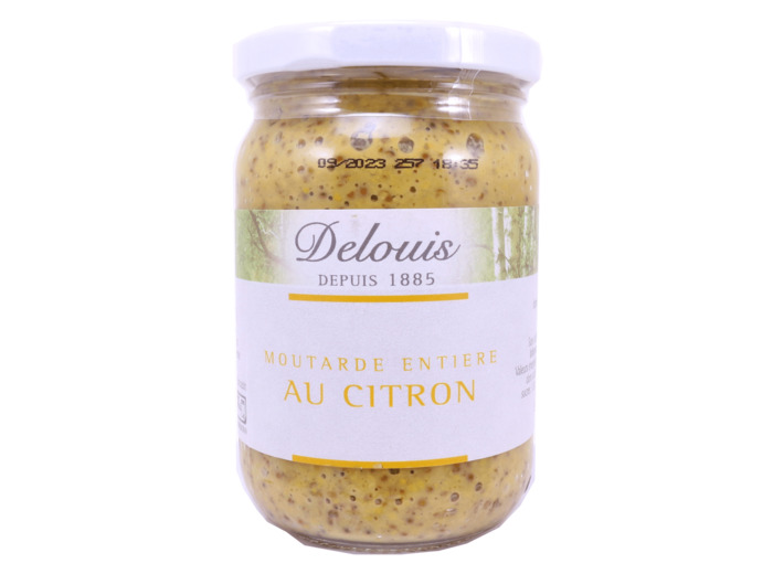 Moutarde Entière au Citron Bio 200g