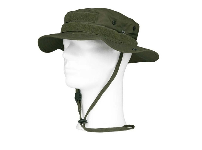 Chapeau de brousse Le Baroudeur vert militaire - Système MOLLE
