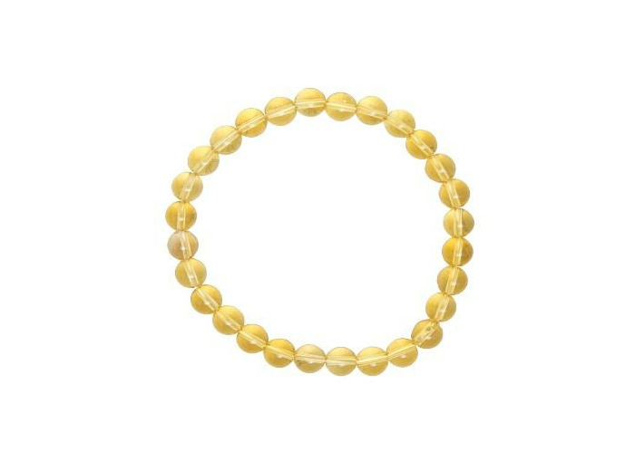 Bracelet en citrine 6 mm