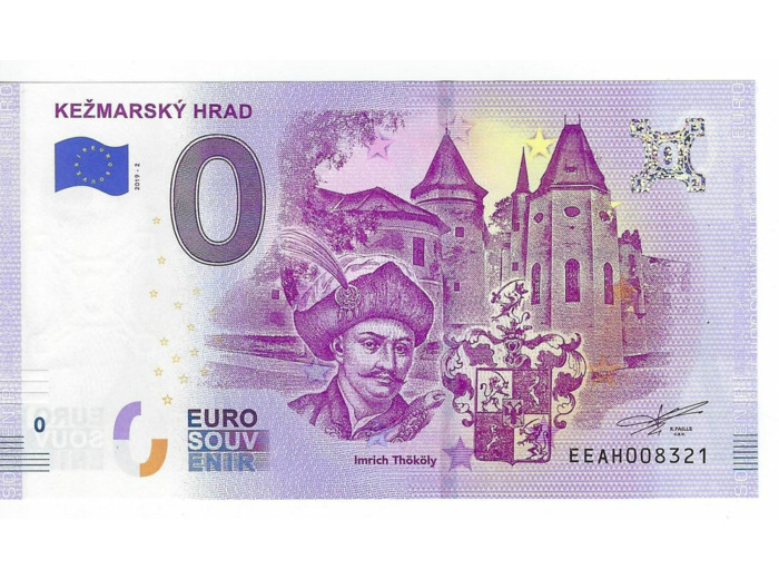 SLOVAQUIE 2019-2 KEZMARSKY HRAD BILLET SOUVENIR 0 EURO TOURISTIQUE NEUF