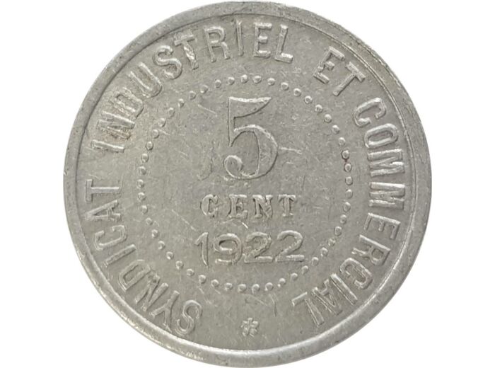 41 LOIR ET CHER - BLOIS 5 CENTIMES 1922 TTB+ GE1.1