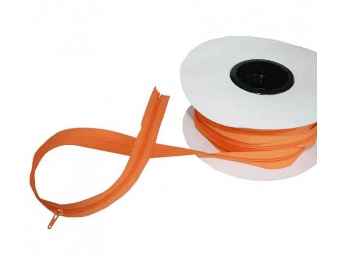 Rouleau de fermeture à glissière 5mm orange 271 25m H91010