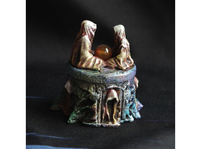 Boite "Les rêves égarés" et sa pierre naturelle