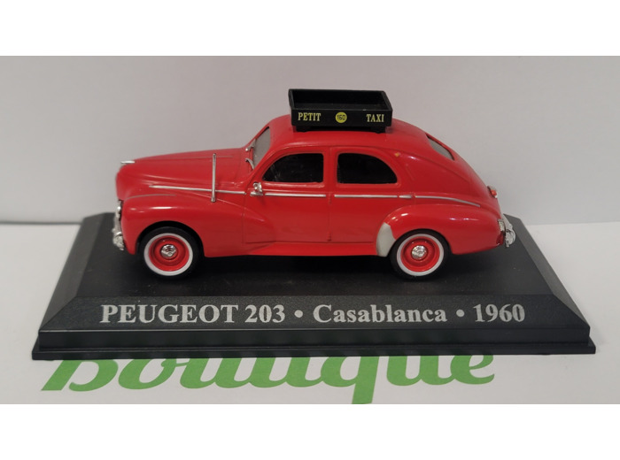 PEUGEOT 203 CASABLANCA 1960 1/43 (TAXI DU MONDE)