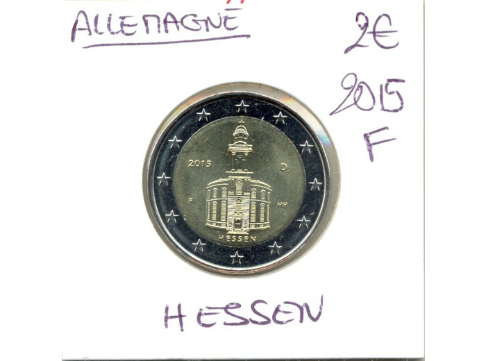 ALLEMAGNE 2015 F 2 EURO COMMEMORATIVE HESSEN SUP