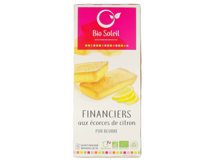 Financiers Aux Ecorces De Citron Pur Beurre 125g