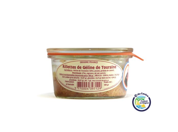 Rillettes de Géline de Touraine 100 g