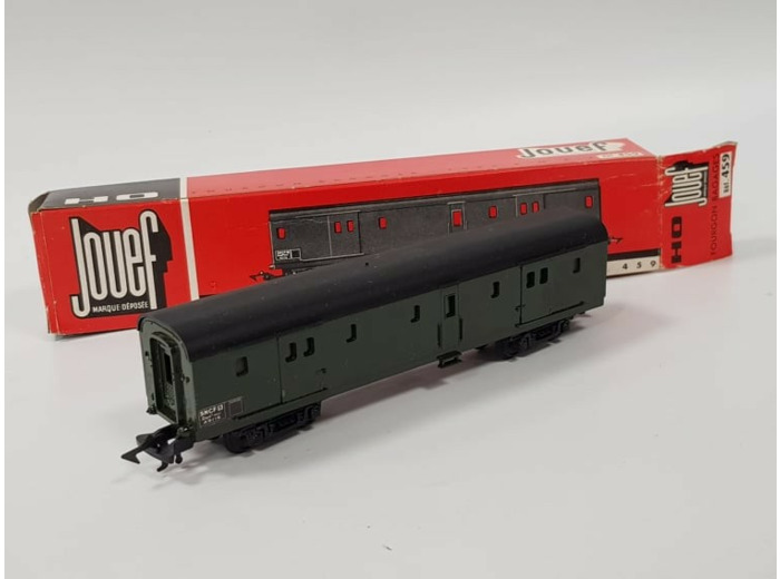JOUEF HO 459 WAGON FOURGON BAGAGES A BOGIES BOITE D'ORIGINE